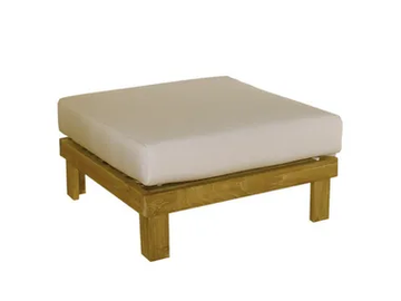 SAINT TROPEZ - Square wooden garden pouf by Il Giardino di Legno - view 2